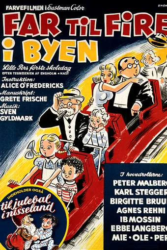 Far til fire i byen: Til julebal i Nisseland